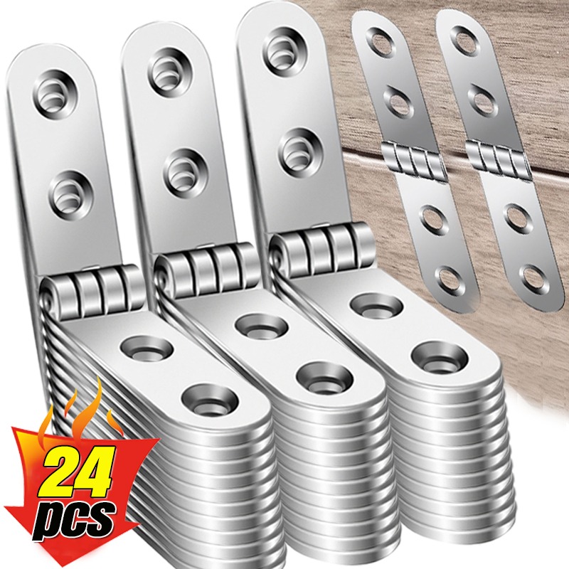 Cabinet Hinge Overlay - 24/2PCS Katlanabilir Yuvarlak Köşe Menteşe Kapaklı