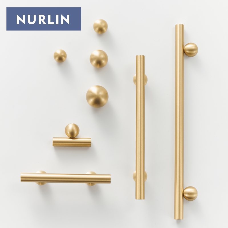 Furniture Hardware Manufacturer - Nurlin Pirinç Yuvarlak Top Ayak Dolap