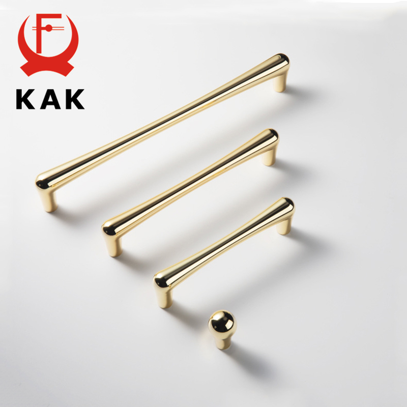 KAK parlak altın dolap kolları - Furniture Hardware Drop Pulls incelemesi ve fiyatı